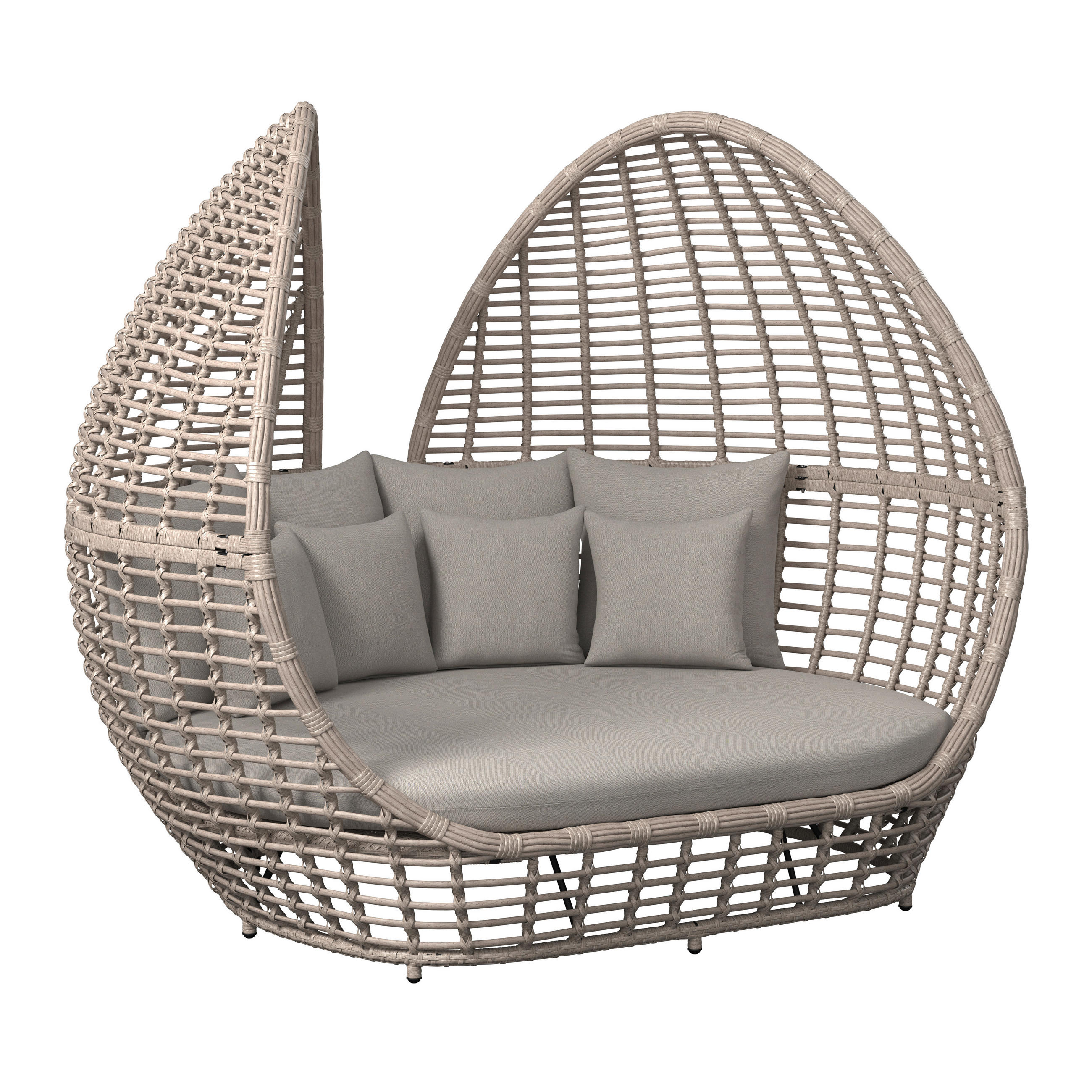 SONNENINSEL  - Beige, MODERN, Kunststoff/Textil (218l) - Ambia Garden