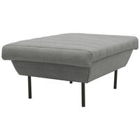 HOCKER Graubraun  - Graubraun/Schwarz, Design, Textil/Metall (70/45/70cm) - LOOKS by W.Joop