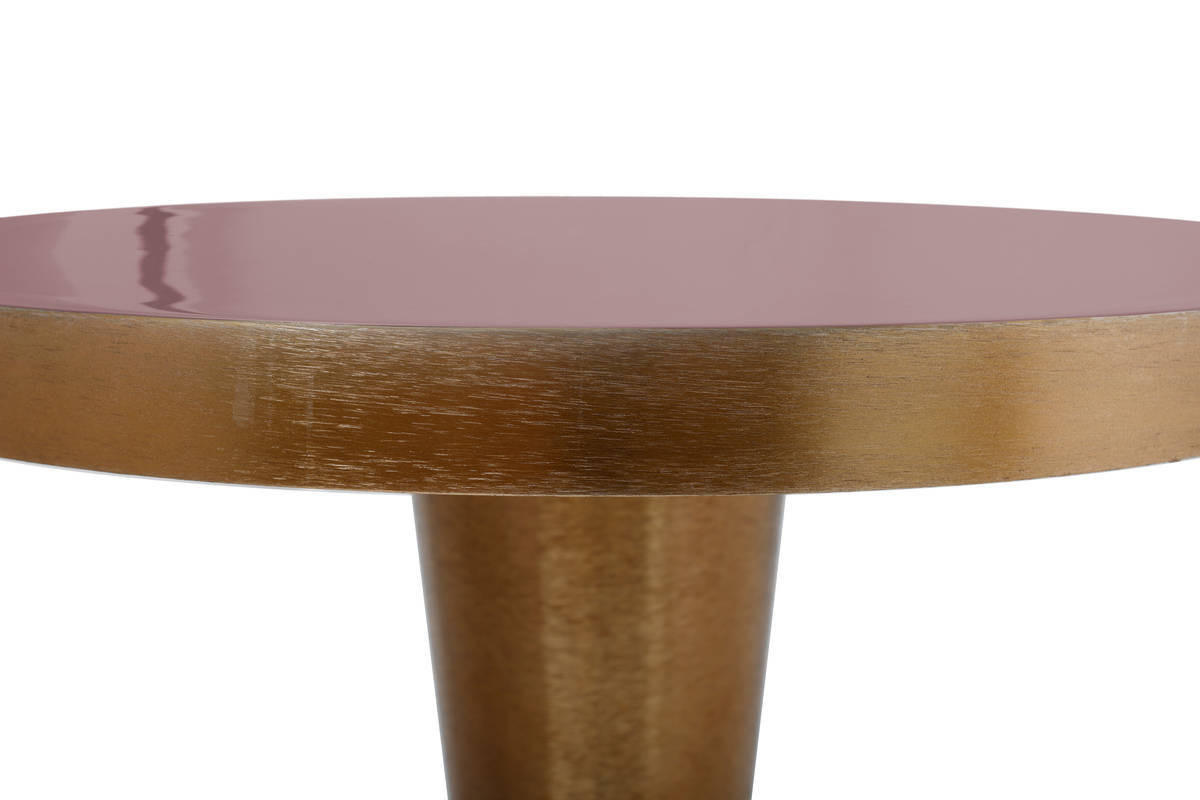 BEISTELLTISCH in Metall  - Pflaume/Altrosa, Trend, Metall (41/56cm) - Kayoom