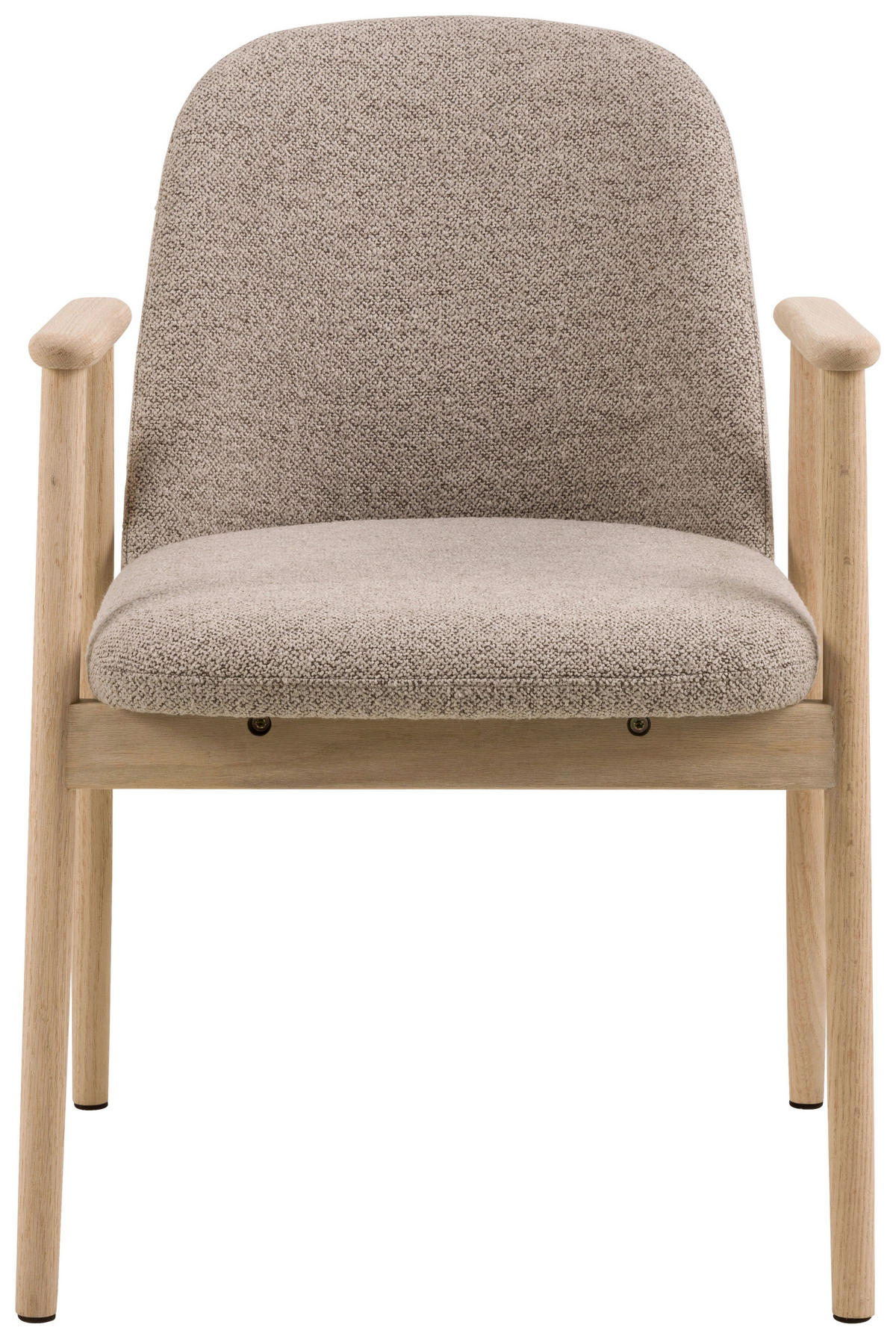ŽIDLE S PODRUČKAMI, buklé, béžová - barvy dubu/světle hnědá, Moderní, dřevo/textil (55,5/80,5/57cm) - Livetastic