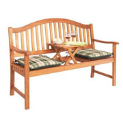 ZAHRADNÍ LAVICE - hnědá, Konvenční, dřevo (150/102/64cm) - Ambia Garden