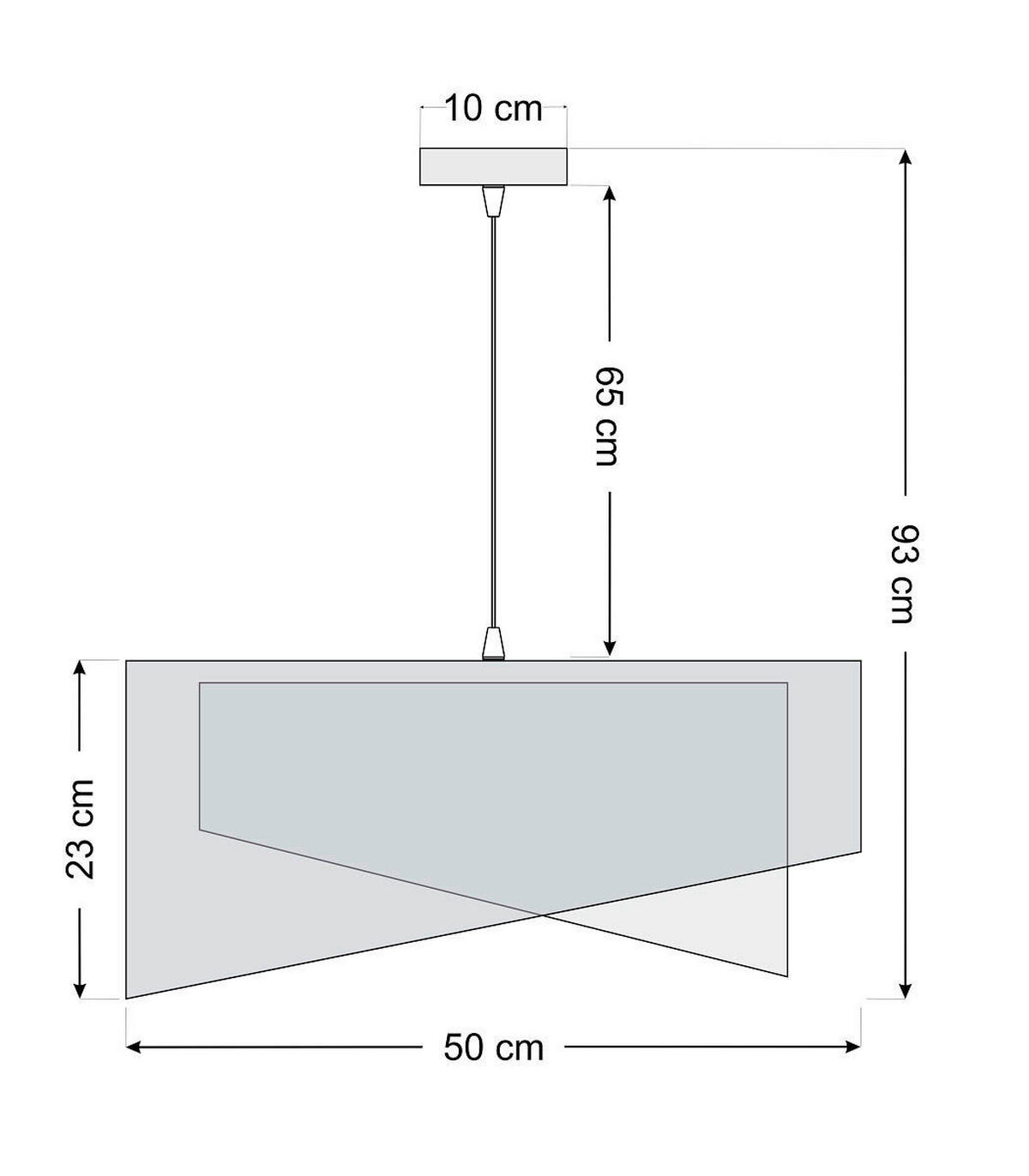HÄNGELEUCHTE Galaxy 50/93 cm   - Goldfarben/Schwarz, Design, Kunststoff/Textil (50/93cm)