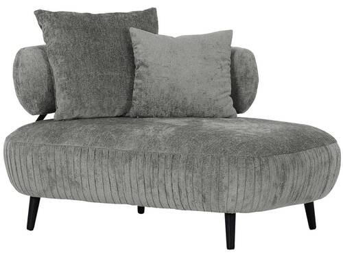 RECAMIERE i chenille grå - svart/grå, Design, trä/textil (110/85/170cm) - MID.YOU