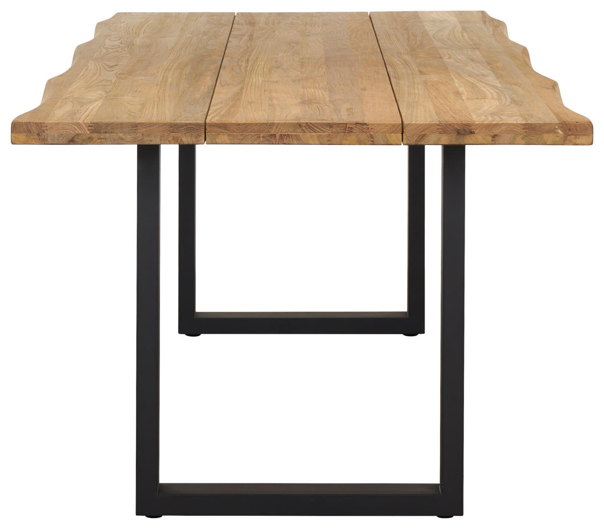 GARTENTISCH 220/100/76 cm Holz, Metall rechteckig  - Anthrazit/Teakfarben, Design, Holz/Metall (220/100/76cm) - Amatio