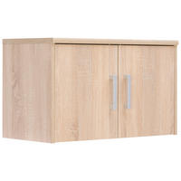 NADSTAVEC NA SKRIŇU, dub sonoma, 72/43/36 cm - strieborná/dub sonoma, Konventionell, kov/kompozitné drevo (72/43/36cm) - Xora