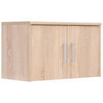 AUFSATZSCHRANK 72/43/36 cm   - Silberfarben/Sonoma Eiche, KONVENTIONELL, Holzwerkstoff/Metall (72/43/36cm) - Xora