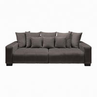 BIG SOFFA i grafitfärgad  - grafitfärgad/svart, Modern, trä (246/93/124cm) - MID.YOU