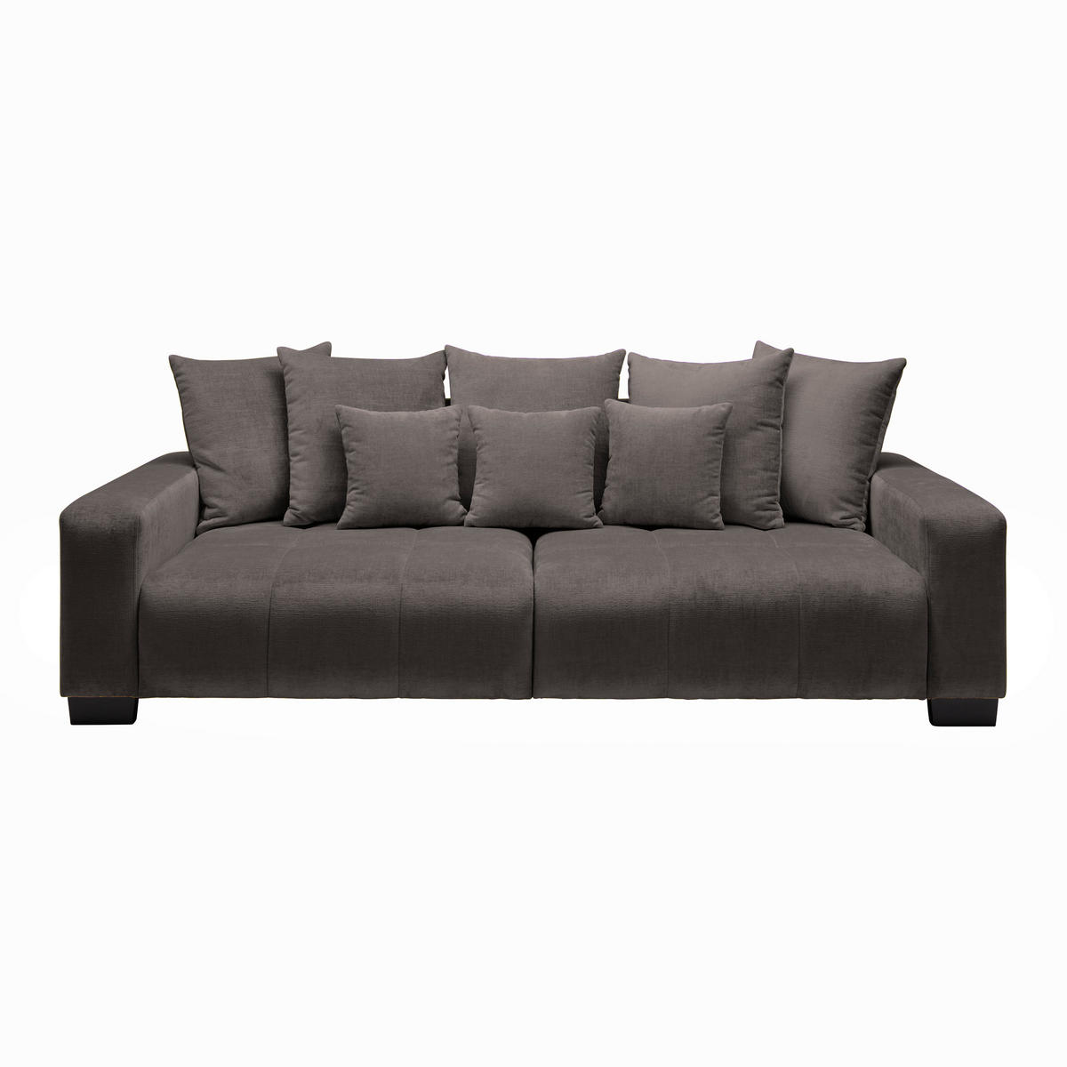 BIG SOFFA i grafitfärgad  - grafitfärgad/svart, Modern, trä (246/93/124cm) - MID.YOU