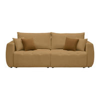 SCHLAFSOFA in Chenille, Jacquard Senfgelb  - Gelb/Senfgelb, Kunststoff/Textil (245/74-90/104cm) - MID.YOU
