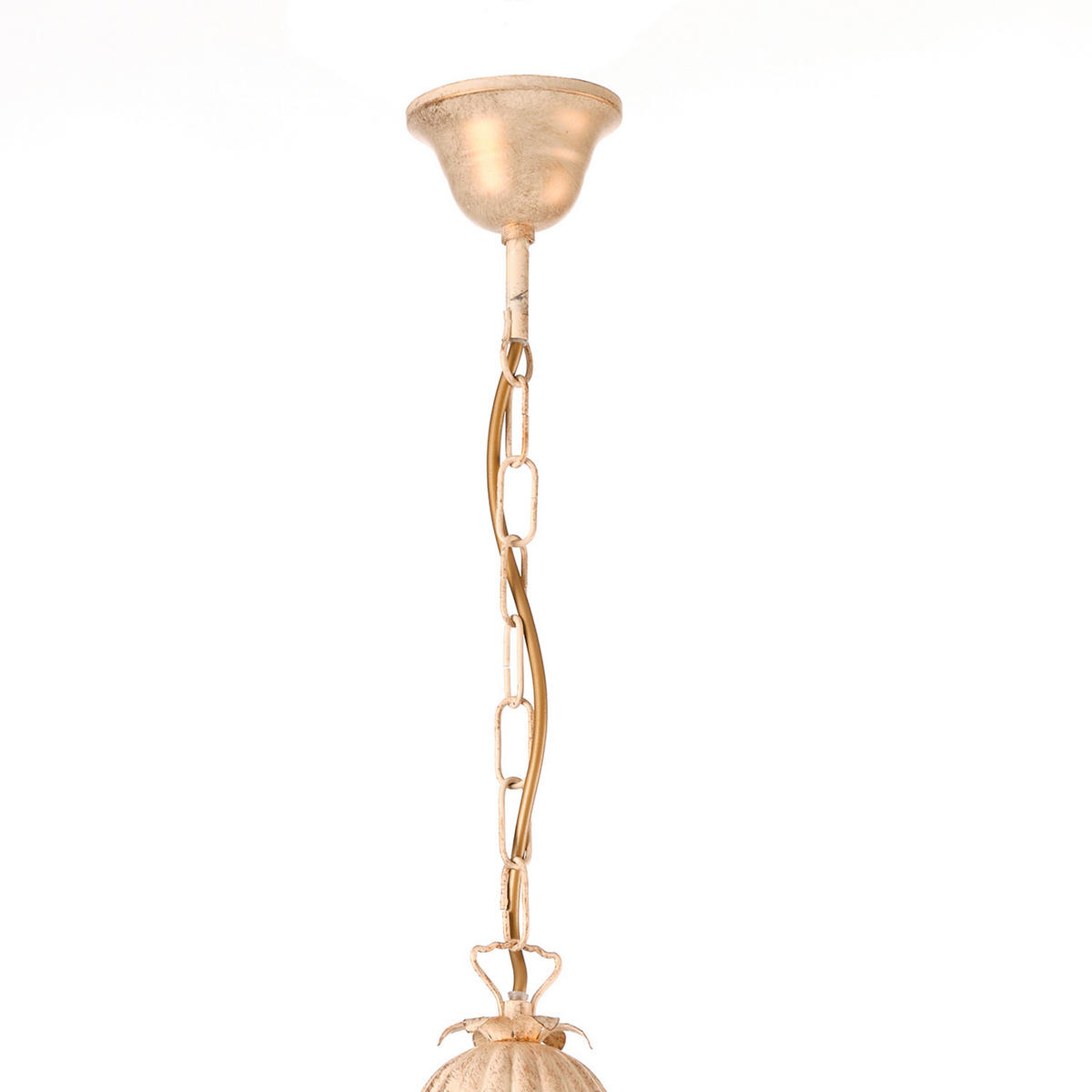 LUSTR, 40/40/110 cm  - bílá/béžová, Natur, kov/sklo (40/40/110cm)