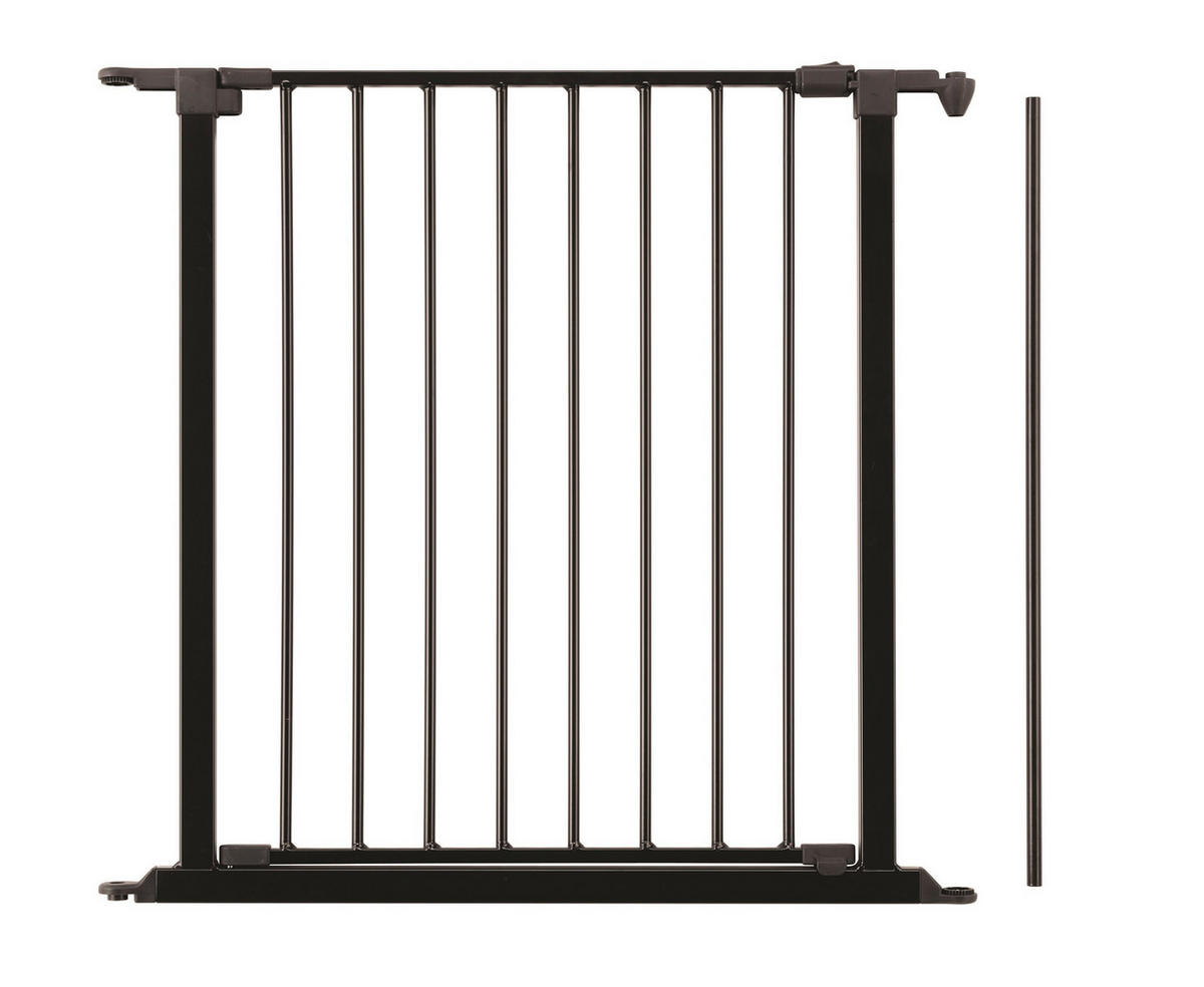 SCHUTZGITTERVERLÄNGERUNG 72/70,5 cm  - Schwarz, Basics, Metall (72/70,5cm) - Baby Dan