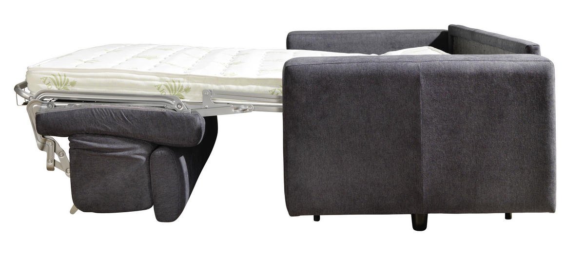 KANAPÉÁGY szürkéskék  - fekete/szürkéskék, Konventionell, műanyag/textil (206/82-100/101cm) - Venda