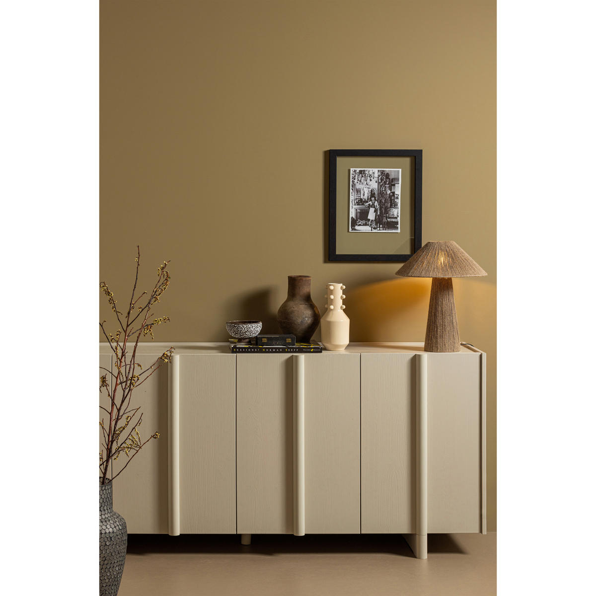 SIDEBOARD Basu  in 200/85/46 cm  - Grauweiß, Design, Holz (200/85/46cm) - Livetastic