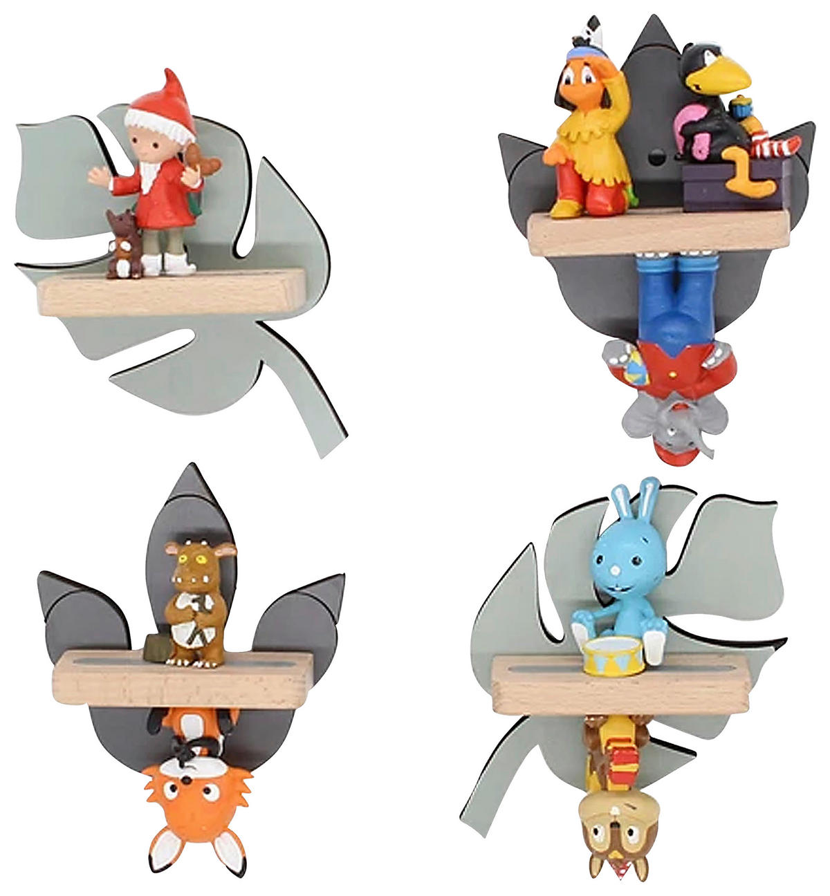 KINDERREGAL Grau  - Grau, MODERN, Holzwerkstoff (10/17/5cm) - MID.YOU