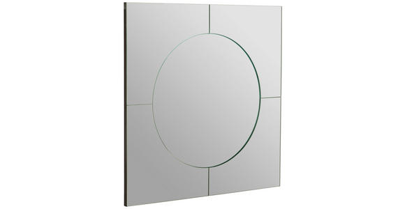 WANDSPIEGEL 70/70/5 cm  - Schwarz, Design, Glas/Holzwerkstoff (70/70/5cm) - Novel