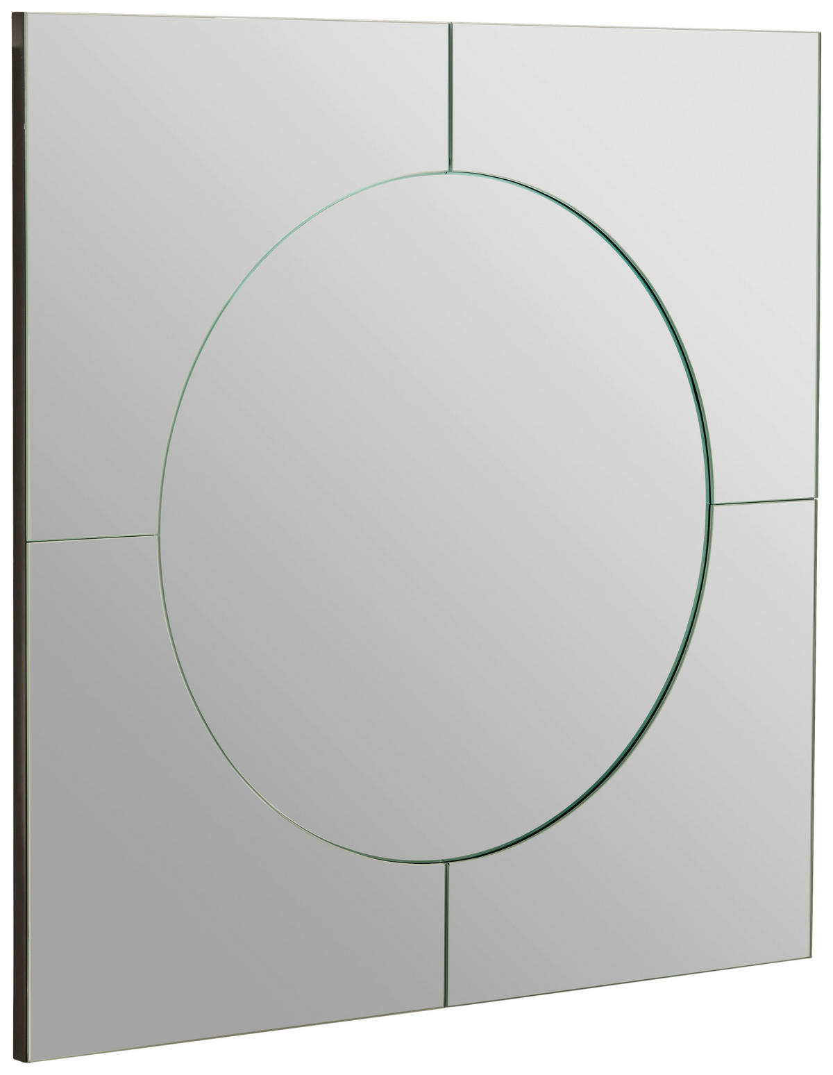 WANDSPIEGEL 70/70/5 cm  - Schwarz, Design, Glas/Holzwerkstoff (70/70/5cm) - Novel