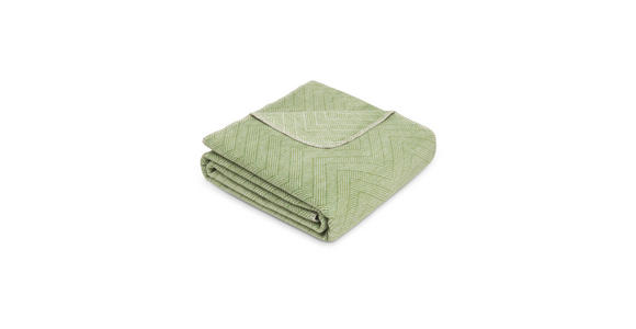 DECKE NAZCA 150/200 cm - Salbeigrün, Basics, Textil (150/200cm) - Novel