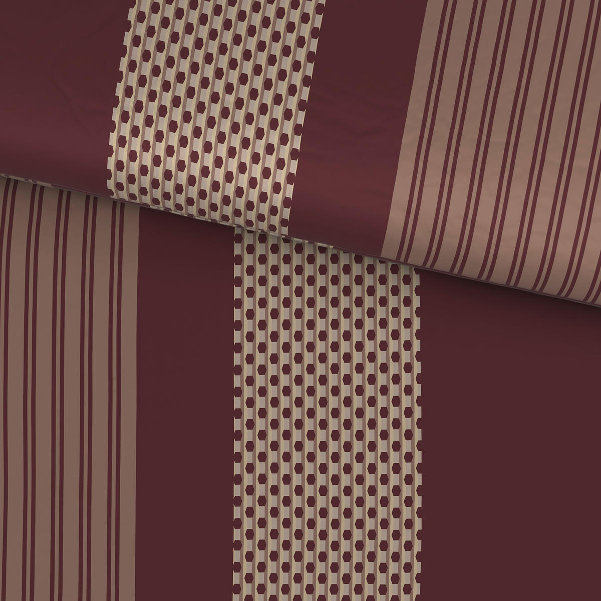 WENDEBETTWÄSCHE Satin 200/200 cm  - Kirschrot, Textil (200/200cm) - Dieter Knoll