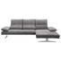 WOHNLANDSCHAFT in Textil Hellgrau - Chromfarben/Hellgrau, Design, Textil (291/164cm) - Chilliano WOHNLANDSCHAFT in Textil Hellgrau - Chromfarben/Hellgrau, Design, Textil (291/164cm) - Chilliano