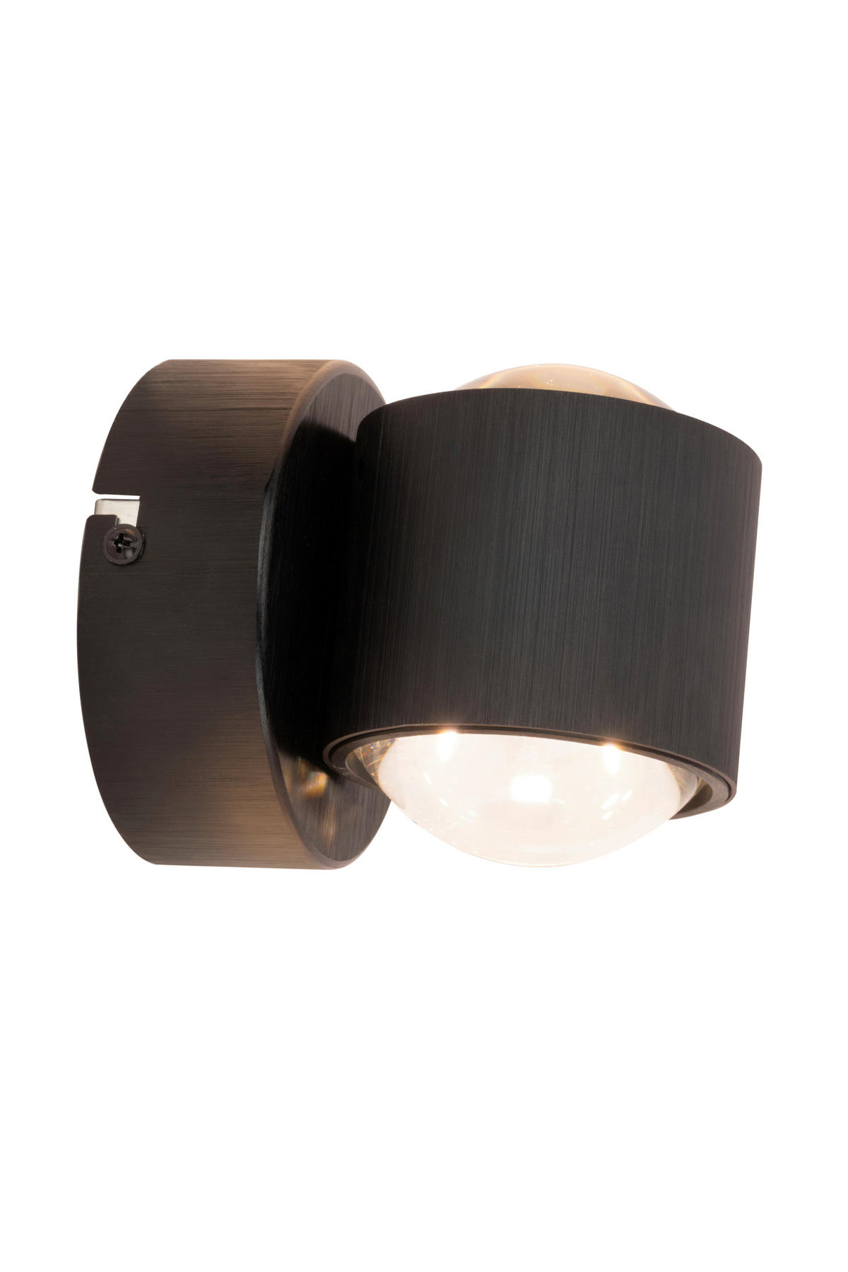 LED-WANDLEUCHTE 12/11 cm   - Schwarz, Design, Kunststoff/Metall (12/11cm) - Novel