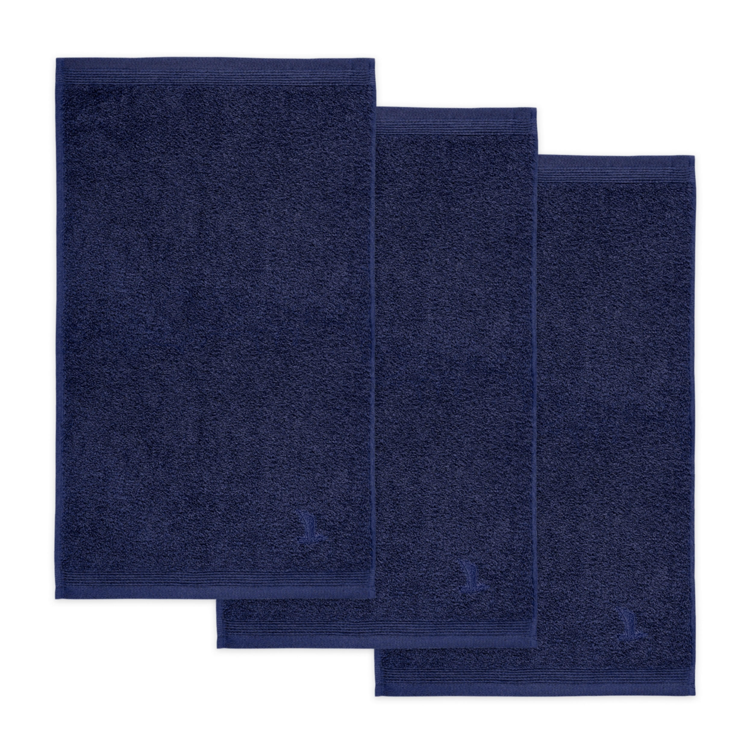 FROTTIERSET Dunkelblau 3-teilig  - Dunkelblau, Basics, Textil (30/50cm) - Moeve
