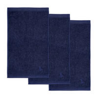 FROTTIERSET Dunkelblau 3-teilig  - Dunkelblau, Basics, Textil (30/50cm) - Moeve