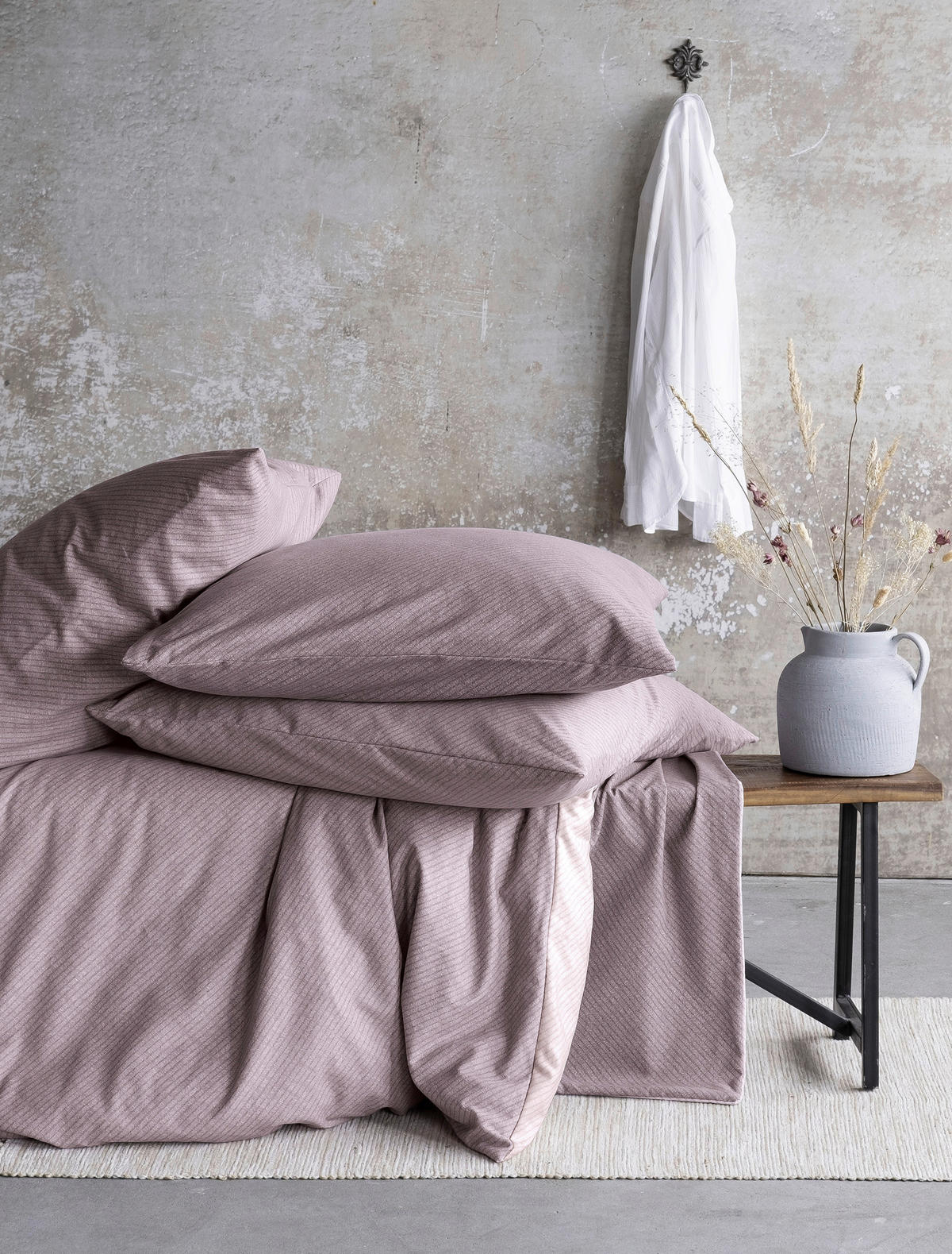 BETTWÄSCHE Biber 135/200 cm  - Rosa, KONVENTIONELL, Textil (135/200cm) - Irisette