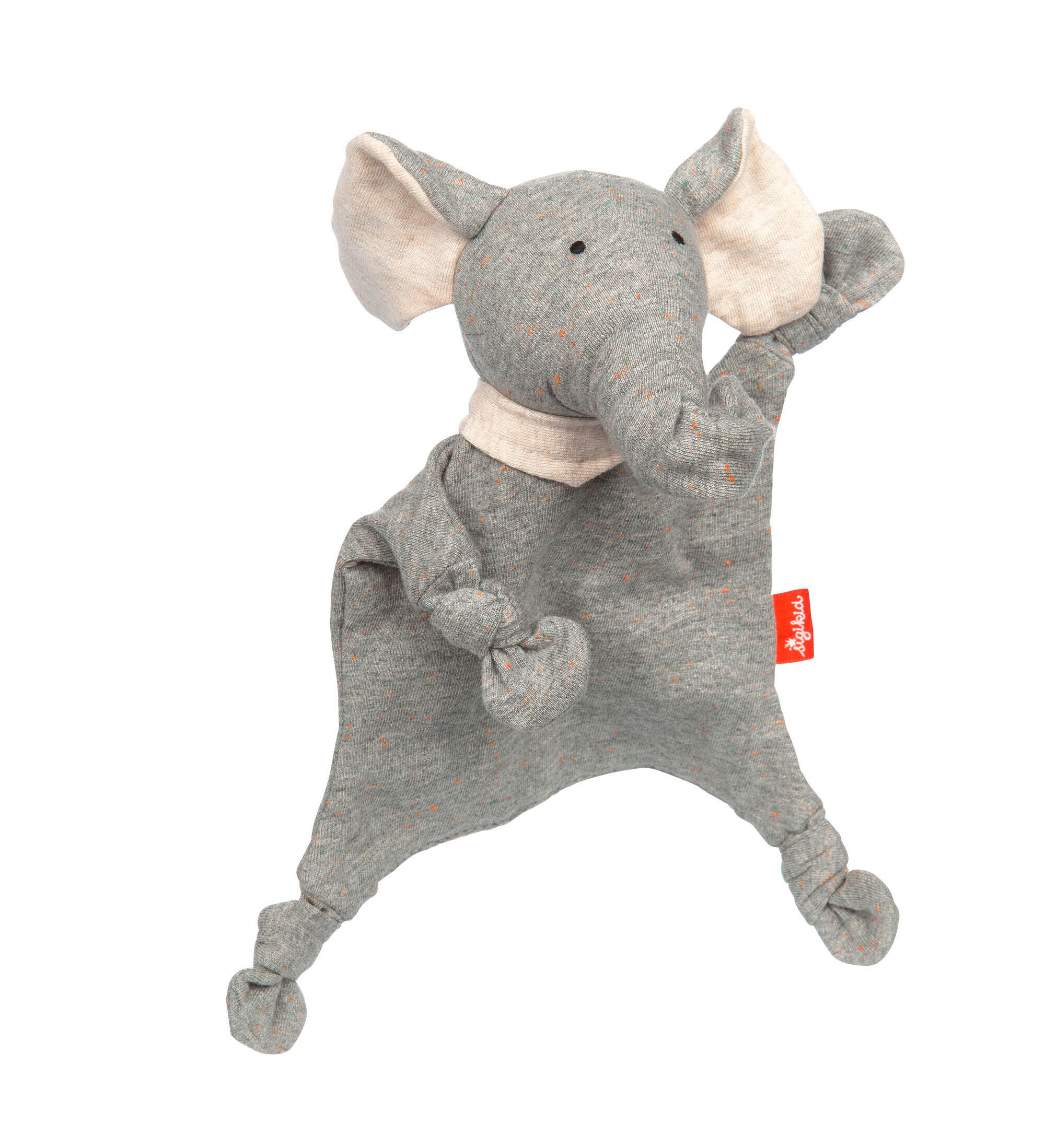 SCHMUSETUCH - Weiß/Grau, Basics, Textil (18/14/8cm) - Sigikid