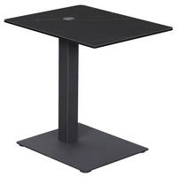 SIDOBORD i metall, glas, keramik 45/35/45-65 cm  - svart/antracit, Design, metall/glas (45/35/45-65cm) - Dieter Knoll