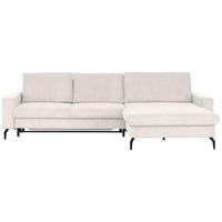 ECKSOFA  in Cord Hellgrau  - Hellgrau/Schwarz, Design, Textil/Metall (302/180cm) - Venda