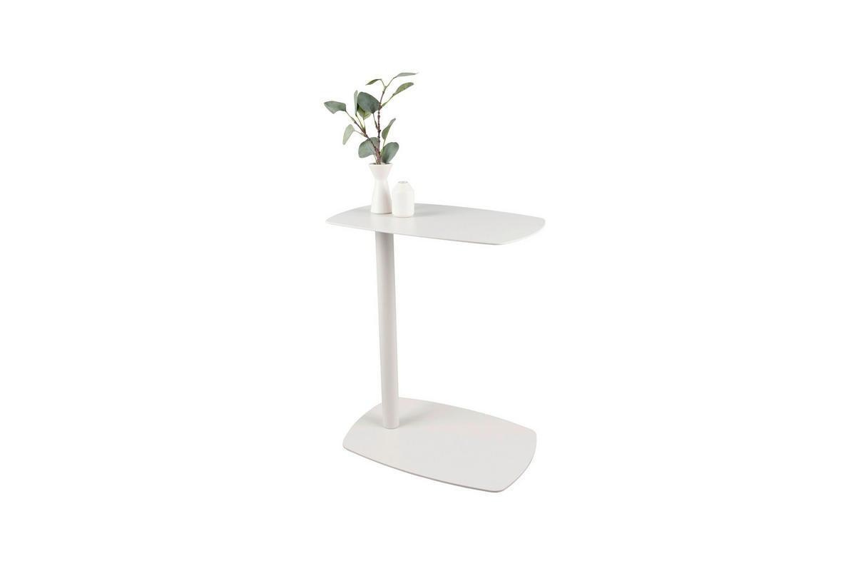 BEISTELLTISCH 28/42/48 cm Grau Freiform  - Grau, Basics, Metall (28/42/48cm) - Milino