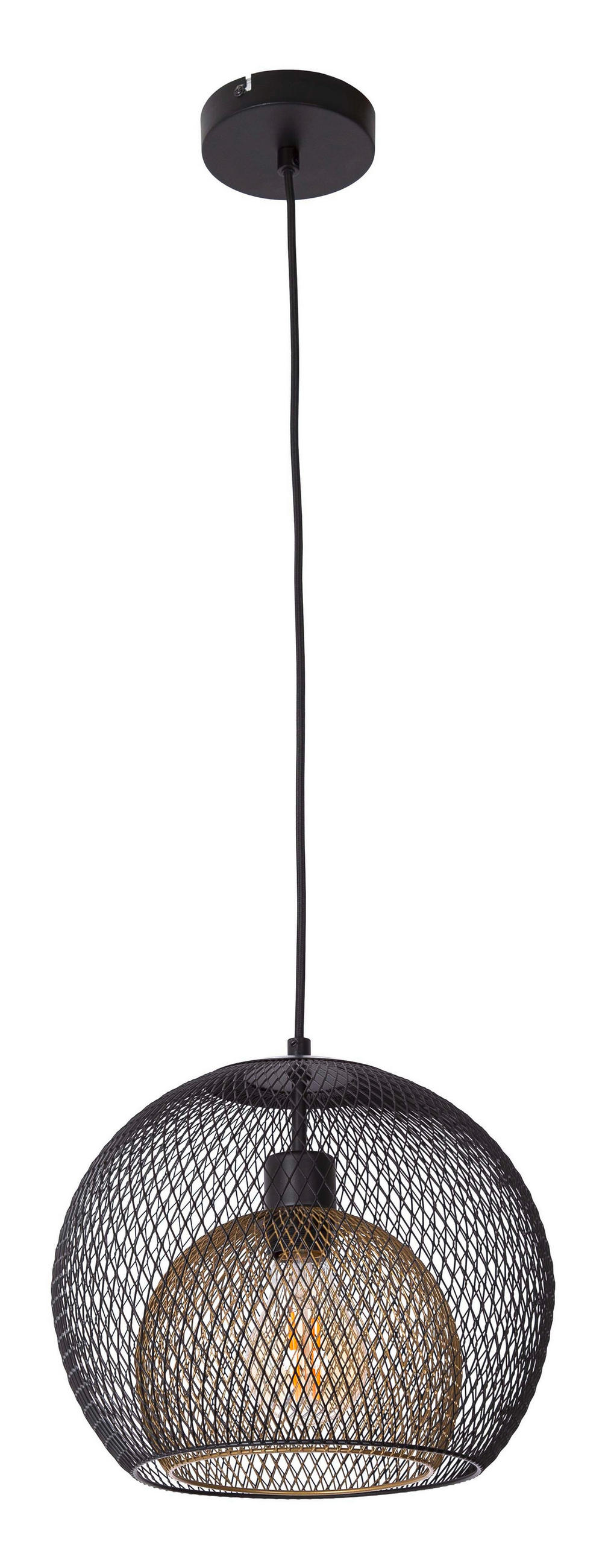 HÄNGELEUCHTE Selina 30/150 cm   - Schwarz, Design, Metall (30/150cm)