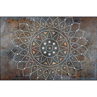 FLACHWEBETEPPICH 115/175 cm Madhana Braun  - Braun, KONVENTIONELL, Kunststoff/Textil (115/175cm) - wash+dry