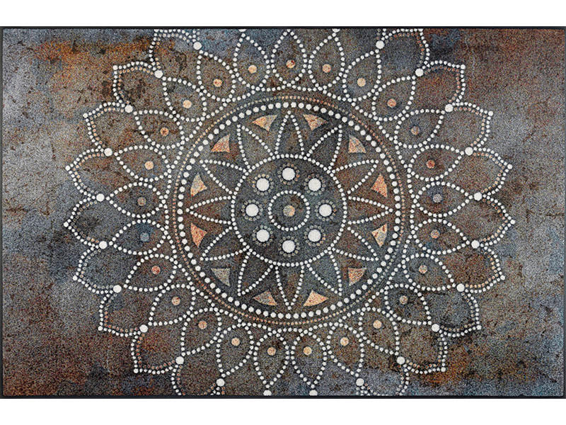 wash+dry Flachwebeteppich Madhana Braun 115x175 cm
