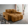 XXL-SESSEL - Goldfarben/Schwarz, MODERN, Kunststoff/Textil (181/87/155cm) - Livetastic