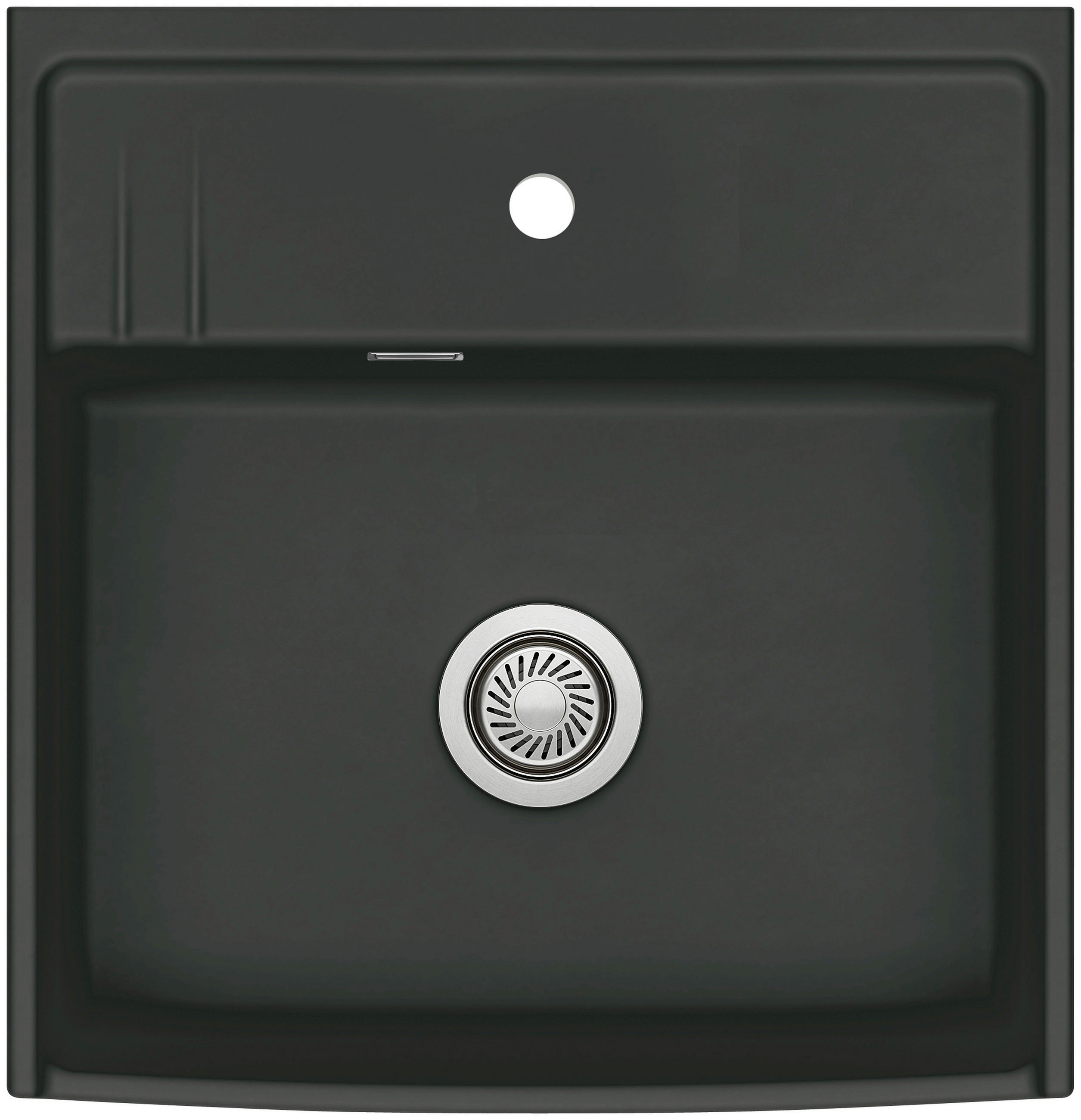 Systemceram Spüle Kentro 60 Schwarz 59.5x20.0x61.8 cm