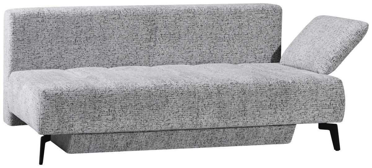 KANAPÉÁGY textil szürke  - fekete/szürke, Design, textil/fém (209-235/90/100cm) - Novel