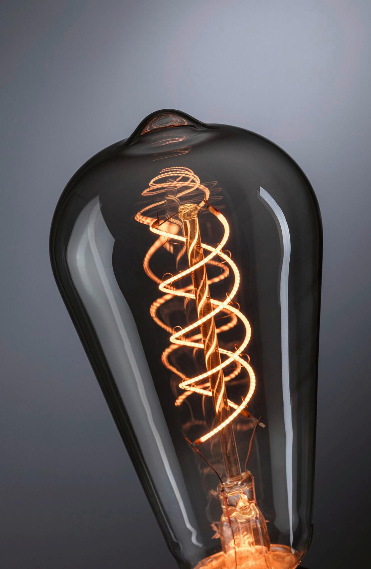 LED-LEUCHTMITTEL E27 4,2 W 170 lm  - Dunkelgrau, Basics, Glas (6,4/14,3cm) - Paulmann