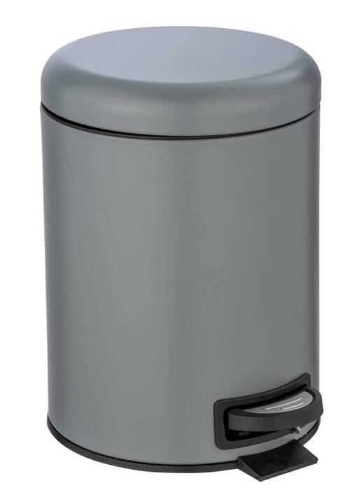 TRETEIMER Metall   - Schwarz/Grau, Basics, Kunststoff/Metall (21/24/28cm) - Wenko