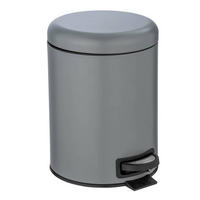TRETEIMER Metall   - Schwarz/Grau, Basics, Kunststoff/Metall (21/24/28cm) - Wenko