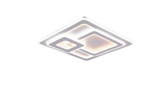 LED-DECKENLEUCHTE 51,5/51,5/7 cm   - Weiß, LIFESTYLE, Kunststoff/Metall (51,5/51,5/7cm) - Novel