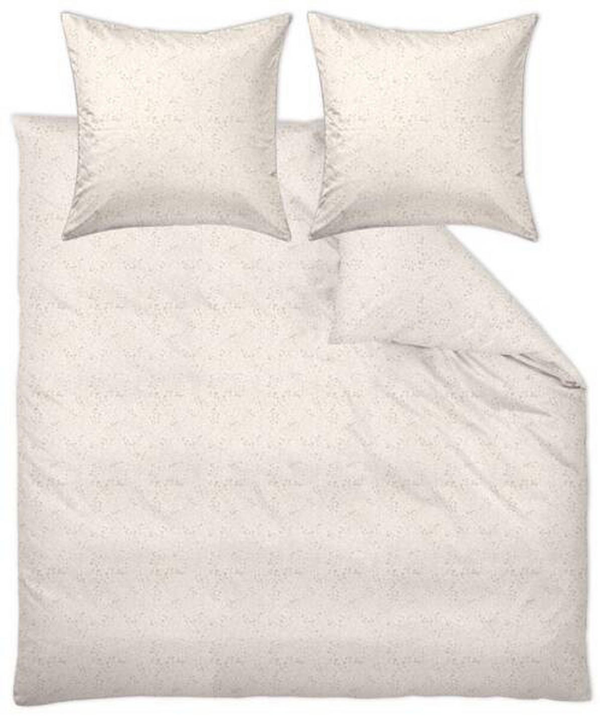 POSTELJNINA LOVE 240/220 cm damast biserna  - biserna, Konvencionalno, tekstil (240/220cm) - Curt Bauer