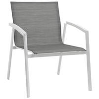 STAPELSESSEL Aluminium Anthrazit, Silberfarben, Weiß  - Anthrazit/Silberfarben, Design, Textil/Metall (64/77/69cm) - Stern