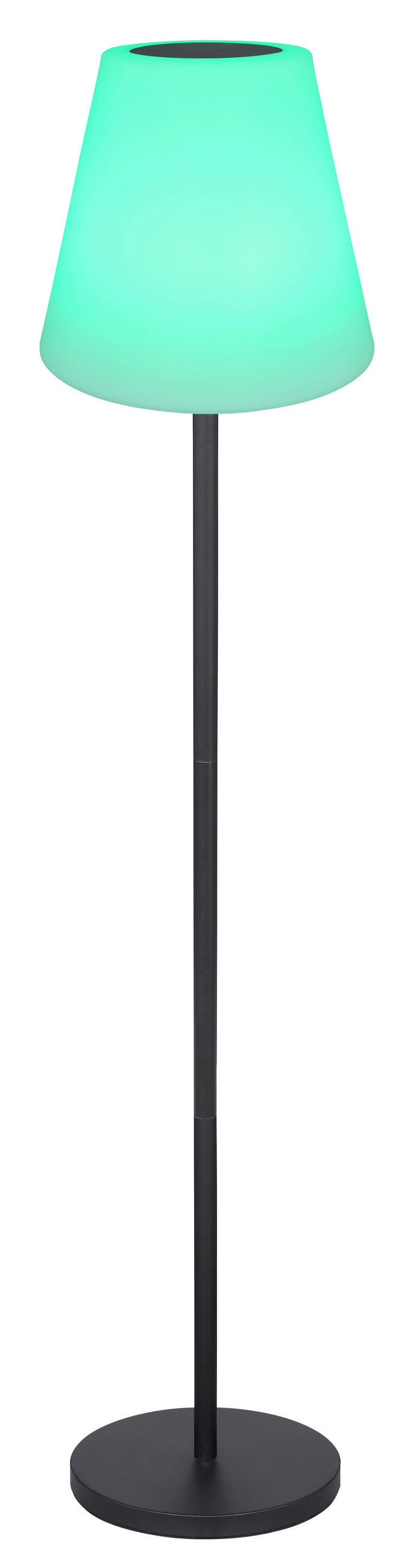 SOLARLEUCHTE 34/150 cm   - Opal/Schwarz, Basics, Kunststoff/Metall (34/150cm) - Globo