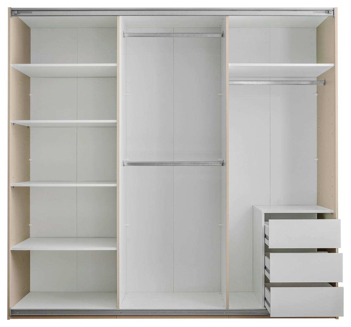 OMARA Z DRSNIMI VRATI, kašmir  - kašmir/črna, Konvencionalno, kovina/steklo (215/204/63cm) - Hom`in