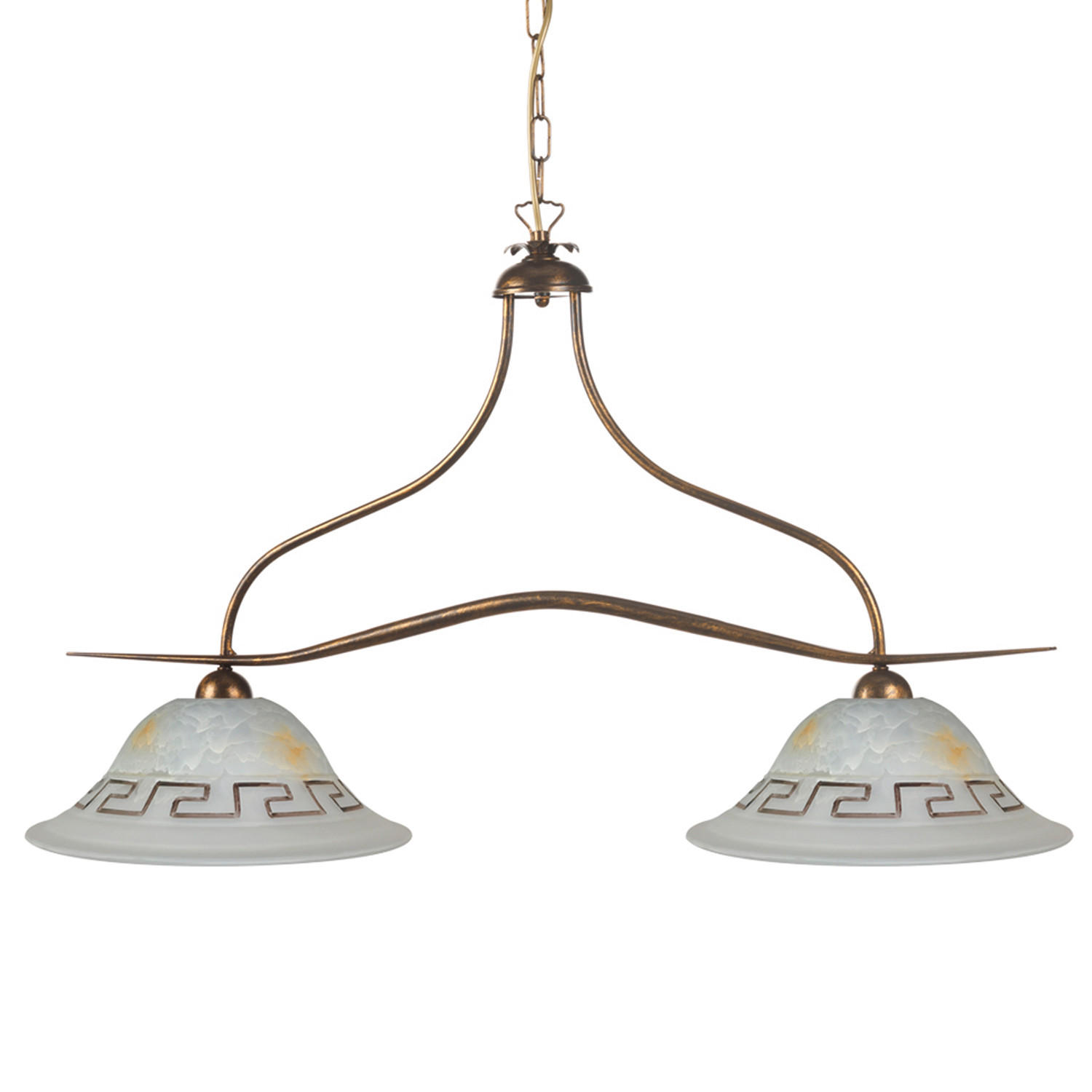 HÄNGELEUCHTE 4807 CORINNE 85/30/110 cm   - Braun, Basics, Metall (85/30/110cm)