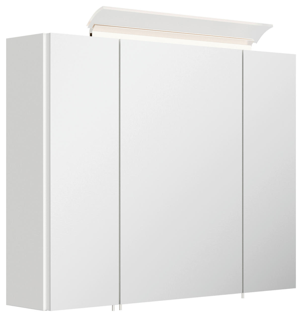 BADEZIMMER 5-teilig  in 80 cm  - Weiß Hochglanz/Weiß, Basics, Keramik/Holzwerkstoff (80cm) - MID.YOU