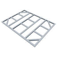 FUNDAMENT - Silberfarben, Basics, Metall (175/2/234cm)