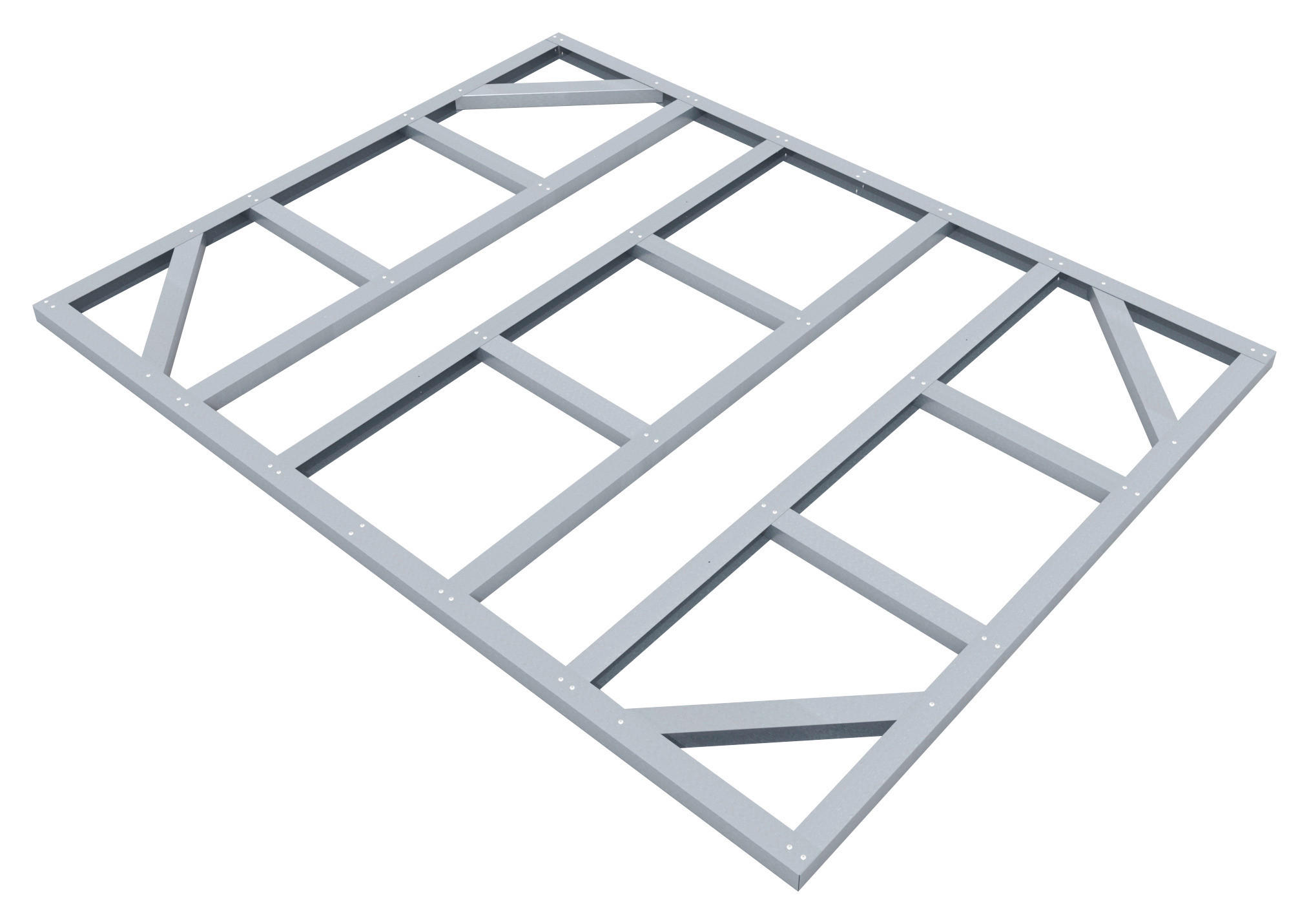 Fundamentrahmen 175x234cm, Stahl, Wetterfest