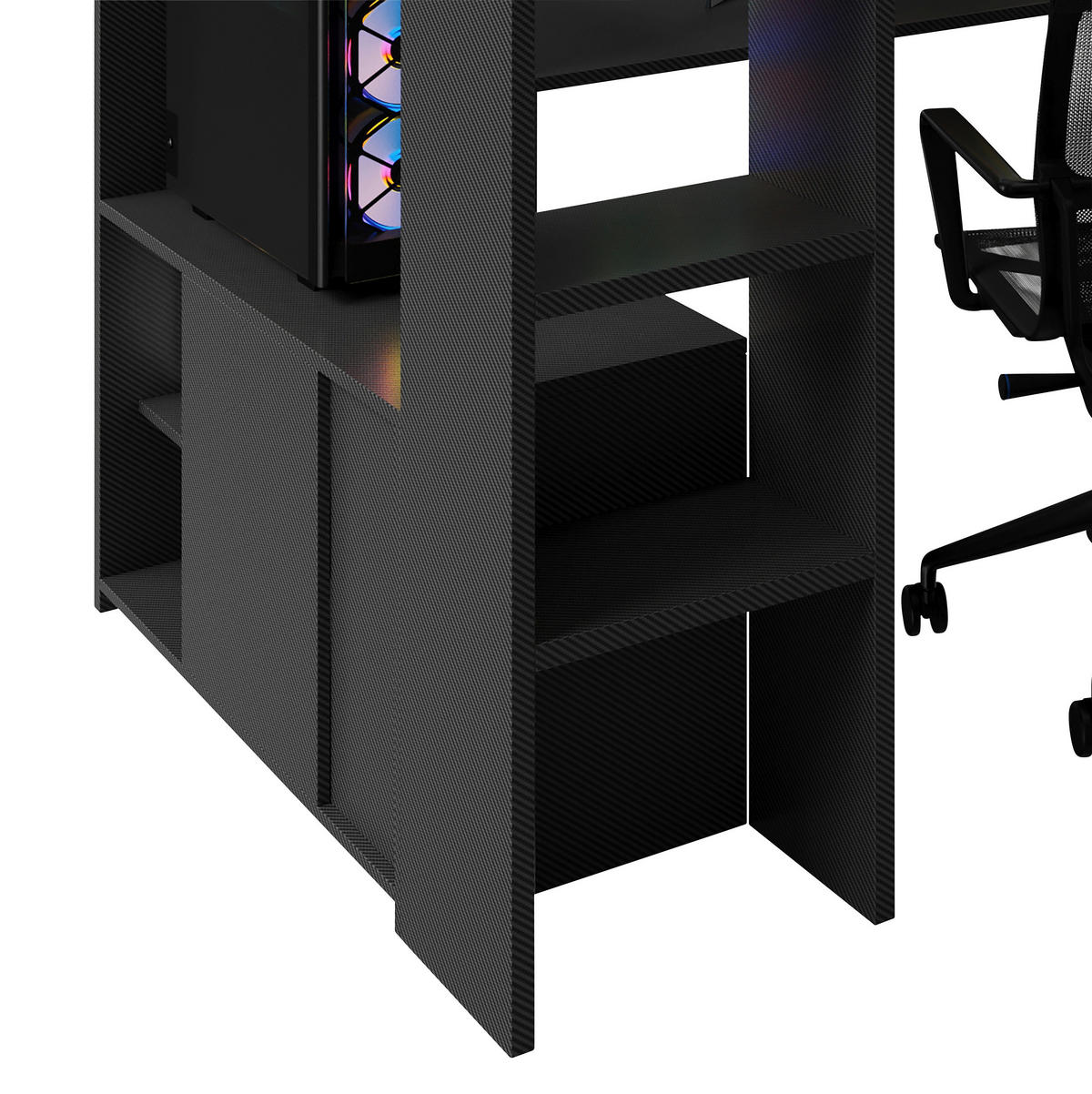 HOCHBETT 90/200 cm Schwarz  - Schwarz, MODERN, Holz/Holzwerkstoff (90/200cm) - Minecraft
